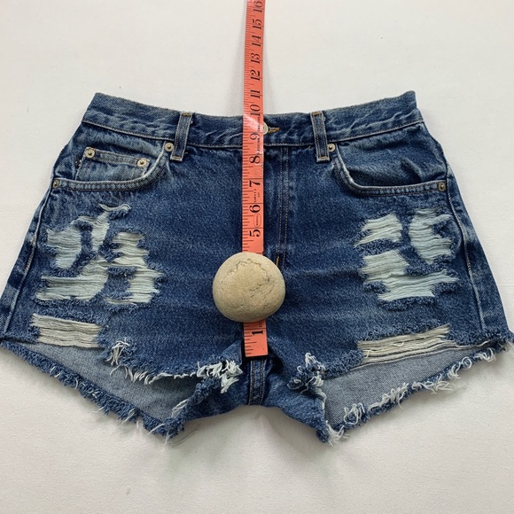 EXPRESS Waist 29-30 Medium Hand-Distressed 52RE - Picture 7 of 10